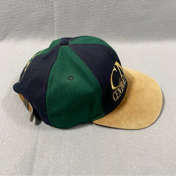 Vintage Central Michigan University CMU Hat Baseball Cap Snapback USA Made Green - Picture 2 of 6